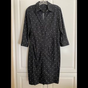 EXPRESS Polka Dot Dress - Black - Size 12